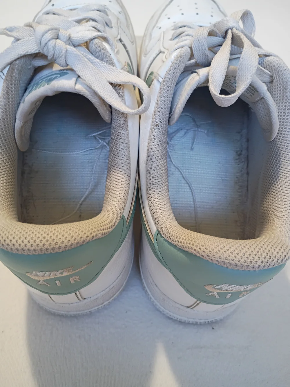 Nike Air Force 1 Low White Jade Ice Teal DD8959-113 Women's Size 9.5 As Is